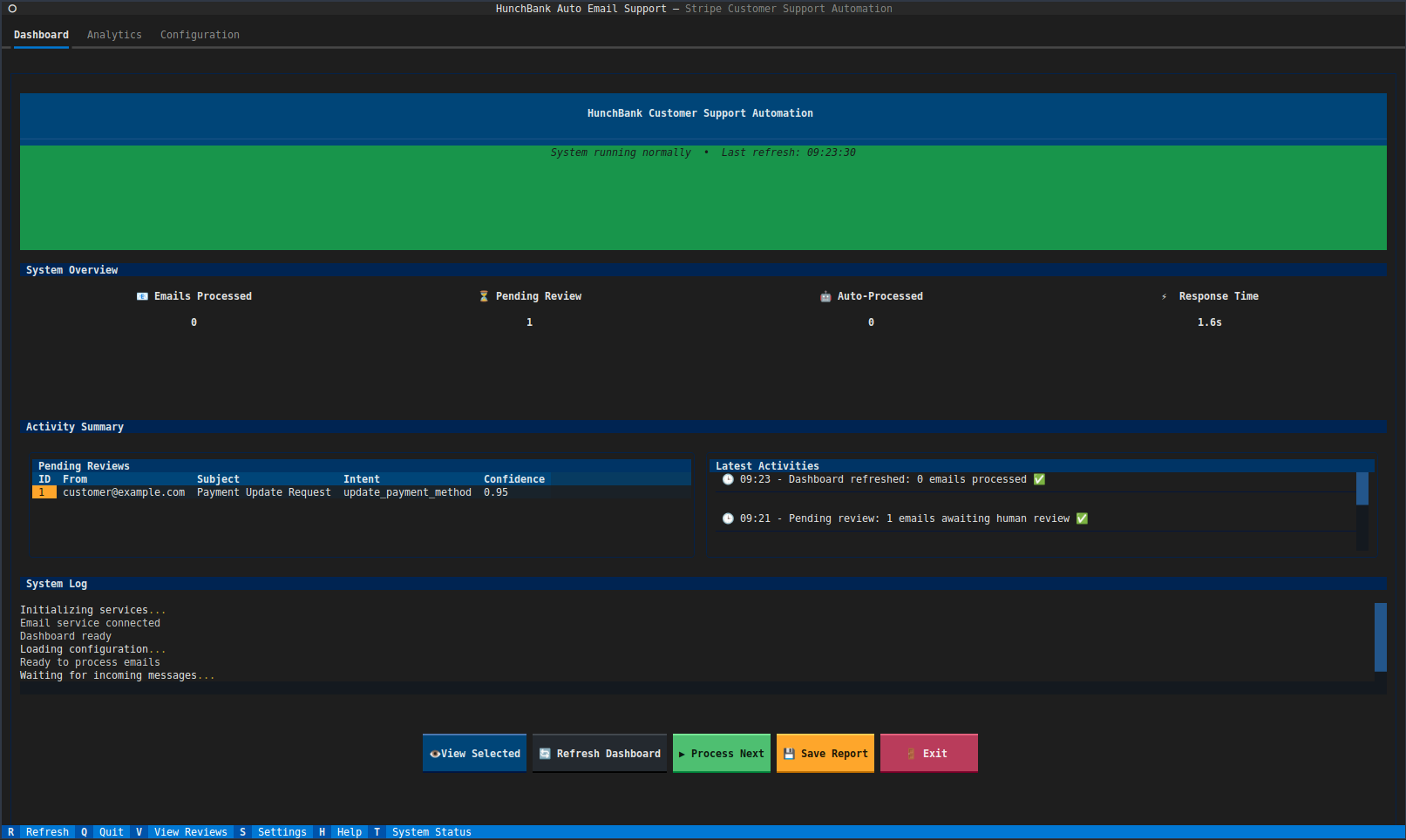 Auto Email Support for Stripe Dashboard